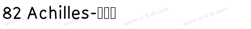 82 Achilles字体转换